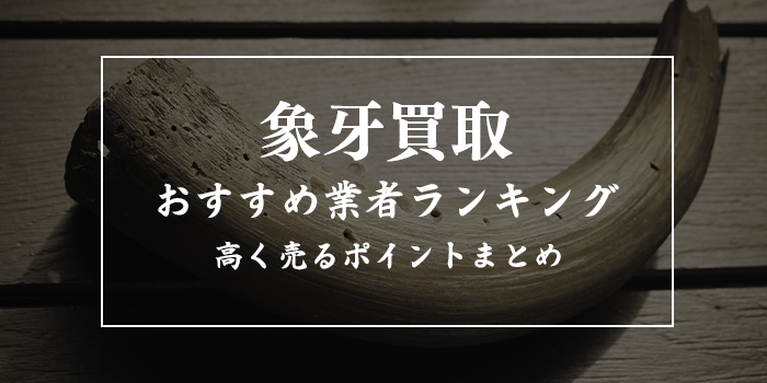 象牙価格 | アクセサリー・ネックレス含む本物の買取値段相場表【古い象牙買取業者おすすめ7選も紹介】